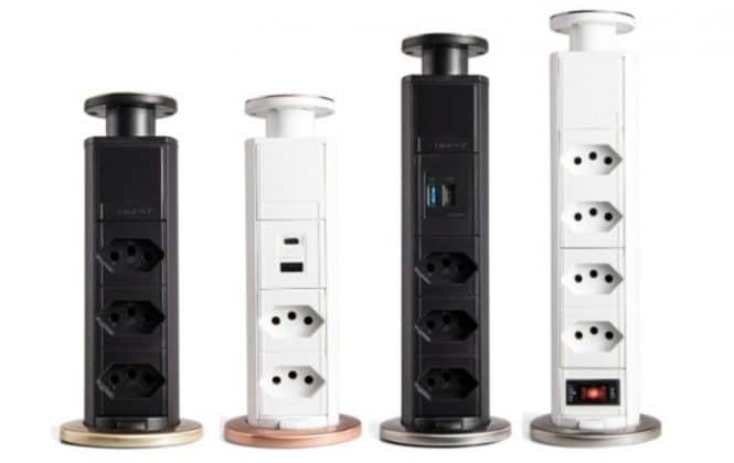 Qual a melhor torre de tomada para bancada ? 5 opções modernas - Blog QTMOV