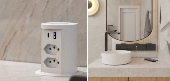Tomadas para banheiro