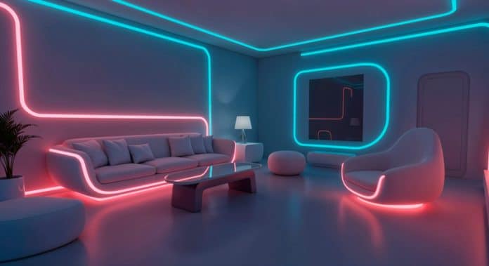 Decoração futurista