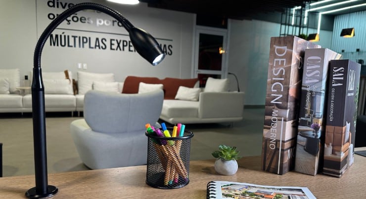 Luminária de escritório