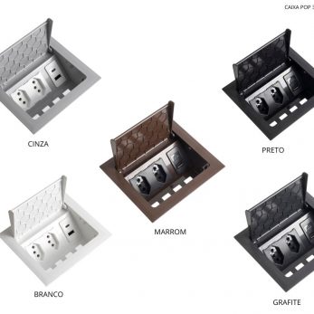 POP 3 Tomadas monobloco + USB A+C tutbo, todas as cores, da QTMOV