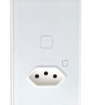 ESPELHO 4X2 C/AUTOMAÇÃO 1NBR + 1INTERRUPTOR - BRANCO da QTMOV