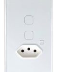 ESPELHO 4X2 C/AUTOMAÇÃO 1NBR + 2INTERRUPTOR - BRANCO da QTMOV