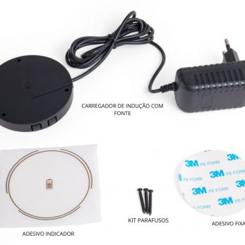 Carregador por indução de mesa da QTMOV todas as peças