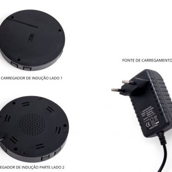 Carregador por indução de mesa da QTMOV componentes