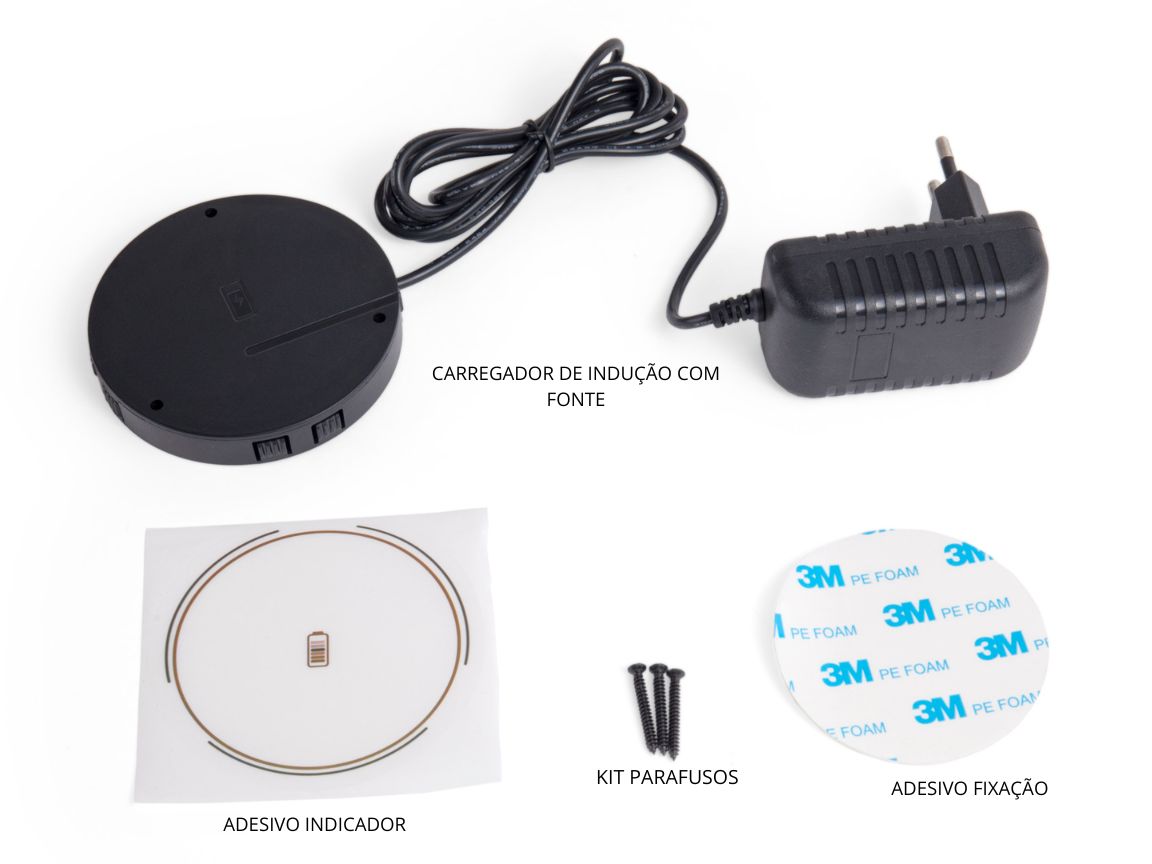 Carregador por indução de mesa da QTMOV todas as peças Carregador por indução de mesa da QTMOV todas as peças