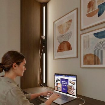 Perfil de Canto da QTMOV de 1,2m preto aplicado